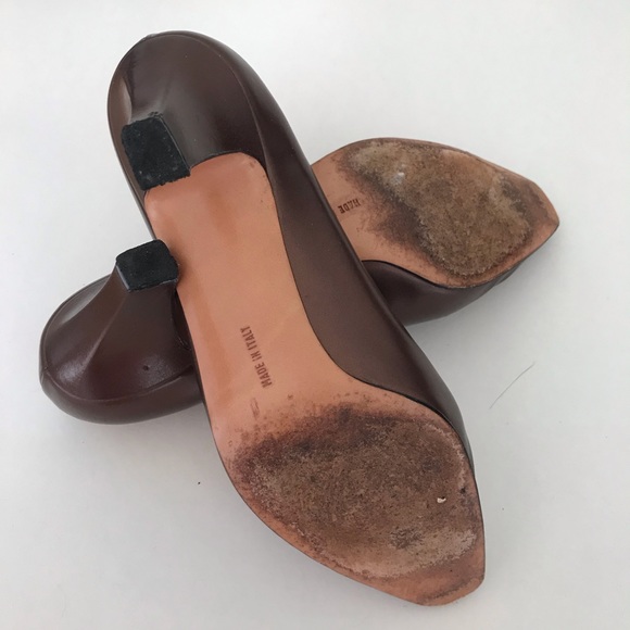 Ferragamo Bronze Vintage Heels - Picture 8 of 11